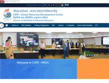 Tablet Screenshot of csirhrdc.res.in